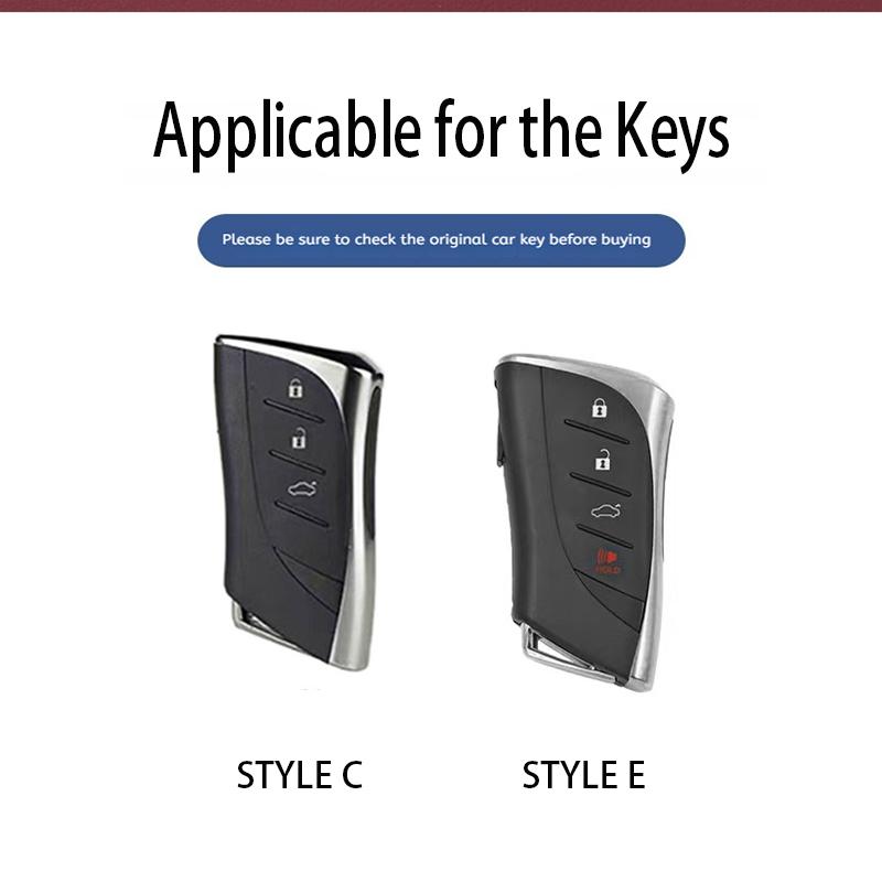 Genuine Leather Car Smart Key Case Cover Fob for Lexus NX ES UX US RC LX GX IS RX 200 250h 350h LS 450h 260h 300h UX200 Keychain