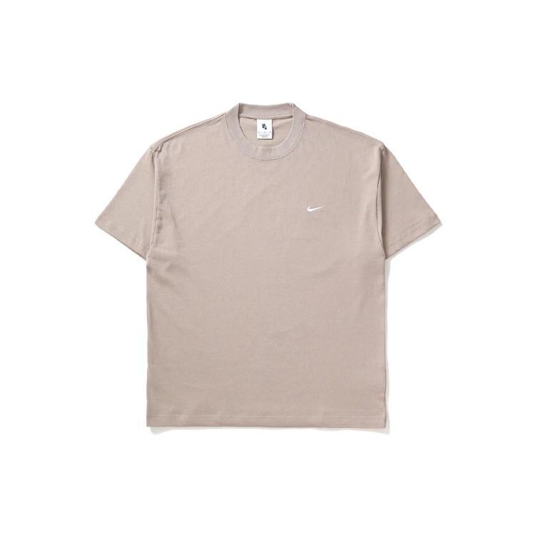 Men s Nike Lab Solo Swoosh Basic Sports Short Sleeve Light Pink T-Shirt DA0321-245 XXL