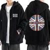 O-Oasis British Rock Band Vintage Graphics Hoodie Men Women's Autumn Winter Coat Zip Up Jacket Casual Streetwear