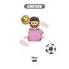 New  Single 4.5CM Soccers Athletics Sportsman Star Building Blocks Cartoon Mini Action Figures Toys For Kids Christmas Gifts