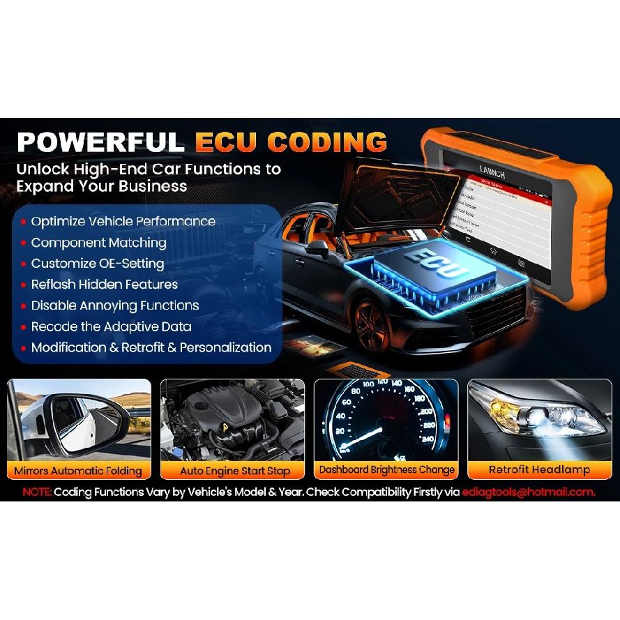 2025 LAUNCH Creader Elite V2.0 fit for Toyota Lexus Bi-Directional Scan Tool, Full System OBD2 Scanner, All Reset Service Code R