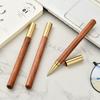 Sandalwood Metal Orb Pen Signature Pen Business Retro Wooden Pen, Office Brass Pen Neutral Pen Print