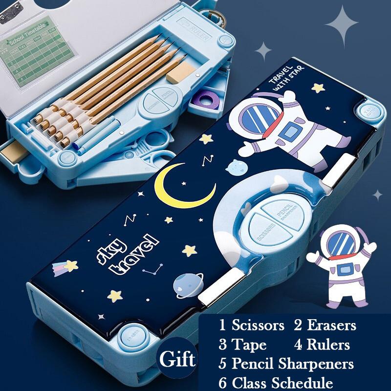 Kawaii Pencil Cases Multifunction Cute Pen Box Back To School Office Supplies For Girl Japanese Korean Storage Bag Stationery