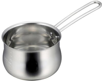 Shimomura Kikaku Dishwasher Milk Pan 12cm In For Direct Fire Only Easy To Pour Easy To Measure Amount Includes Scale Making Small Amounts of Soup Baby