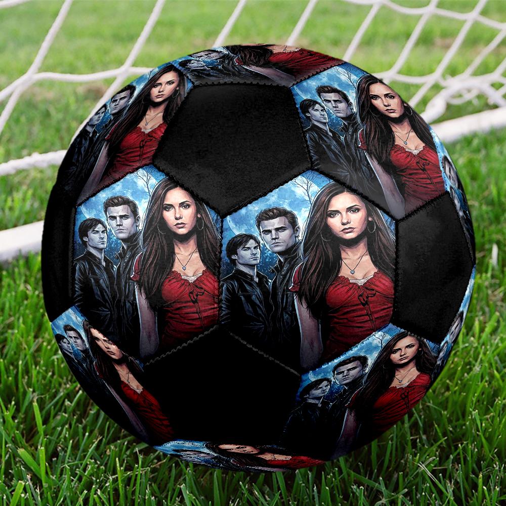 Vampire Diaries Theme Size 5 Soccer Ball, Suitable for Both Indoor and Outdoor Matches, a Gift Suitable for Everyone.