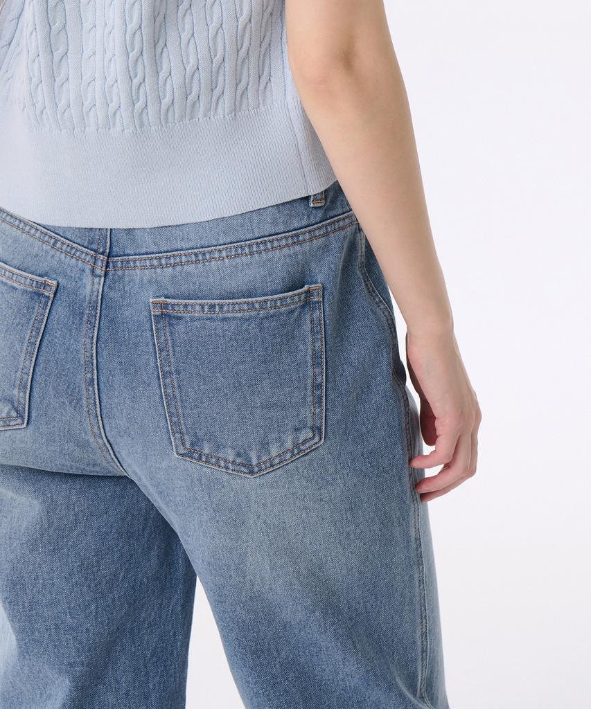 MUSINSA STANDARD WOMAN Women'S Out Pocket Regular Fit Denim Pants [Light Indigo]