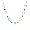 Skyrim 7 Chakra Pendant Necklaces for Women Stainless Steel Gold Color Choker Yoga Meditation Energy Jewelry Birthday Gift