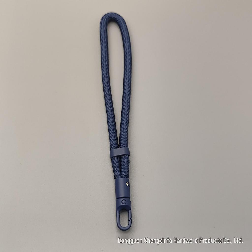 Colorful Nylon Retractable Crossbody Phone Lanyard with Metal Buckle