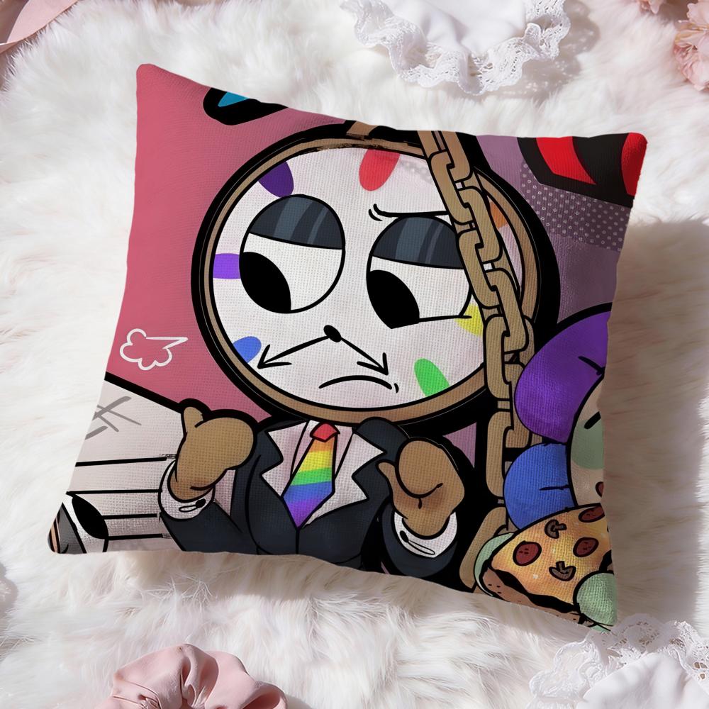 game cute d-Dandys World Cushion Cover Premium Comfort Reversible Pillow Cove -Two in One Design for Any Room & Car Interior