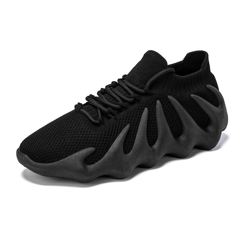 

450 coconut shoes children s men s and women s shoes socks shoes flying woven casual sports shoes flame shoes breathable and comfortable 34 чёрный