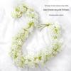 Cherry Blossom Rattan Ceiling Decoration: Artificial Flower Vine for Indoor Air Conditioning Pipe Cover
