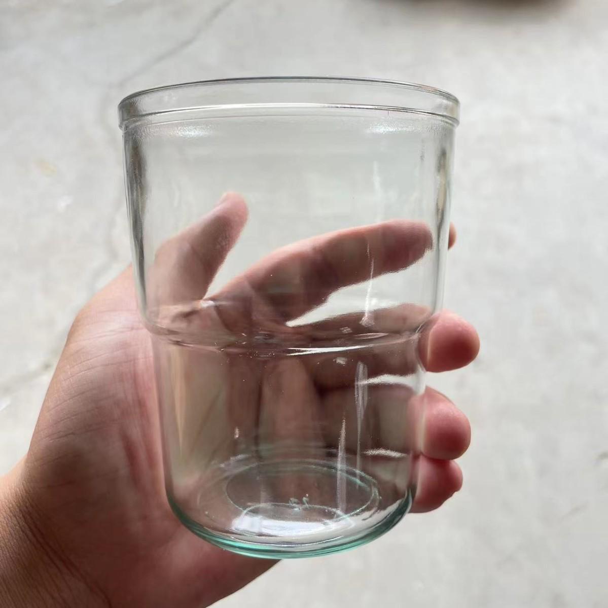 Ins Style Luxury Bamboo Joint Glass Cup with Straw - Insulated for Coffee or Water 301-400ml