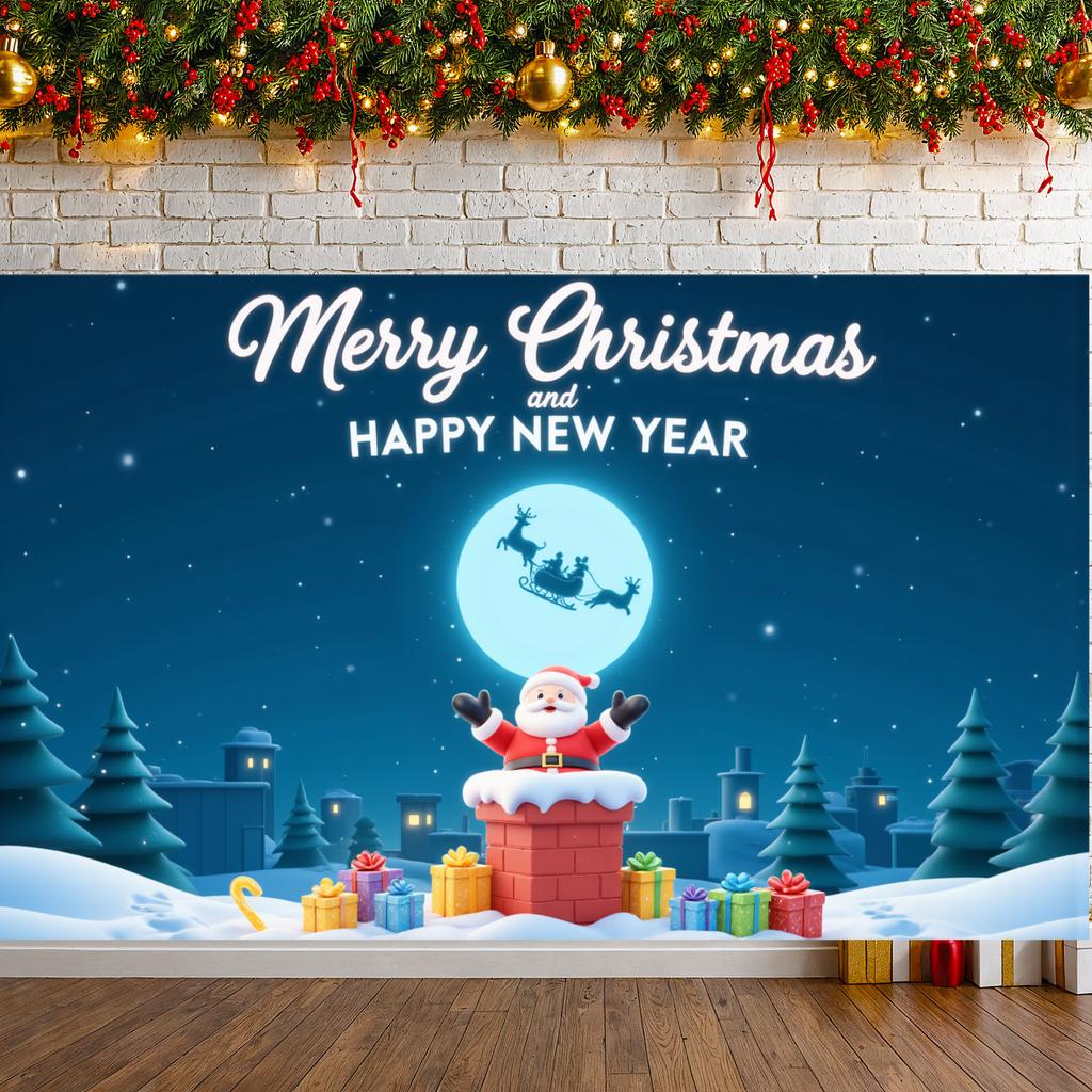 Christmas Celebration Background Starry Sky Christmas Banner Xmas Background Christmas Elements Winter Backdrop For Xmas Indoor