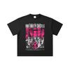 260 GSM Double Yarn 32 Count 100% Cotton Demon Slayer V89 Infinity Castle Print Unisex Heavy Cotton T Shirt