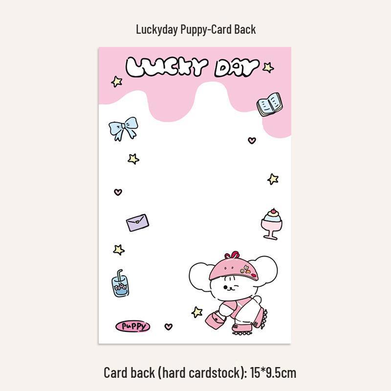 Self-Sealing Cute Card Packaging Bag Set for Small Cards