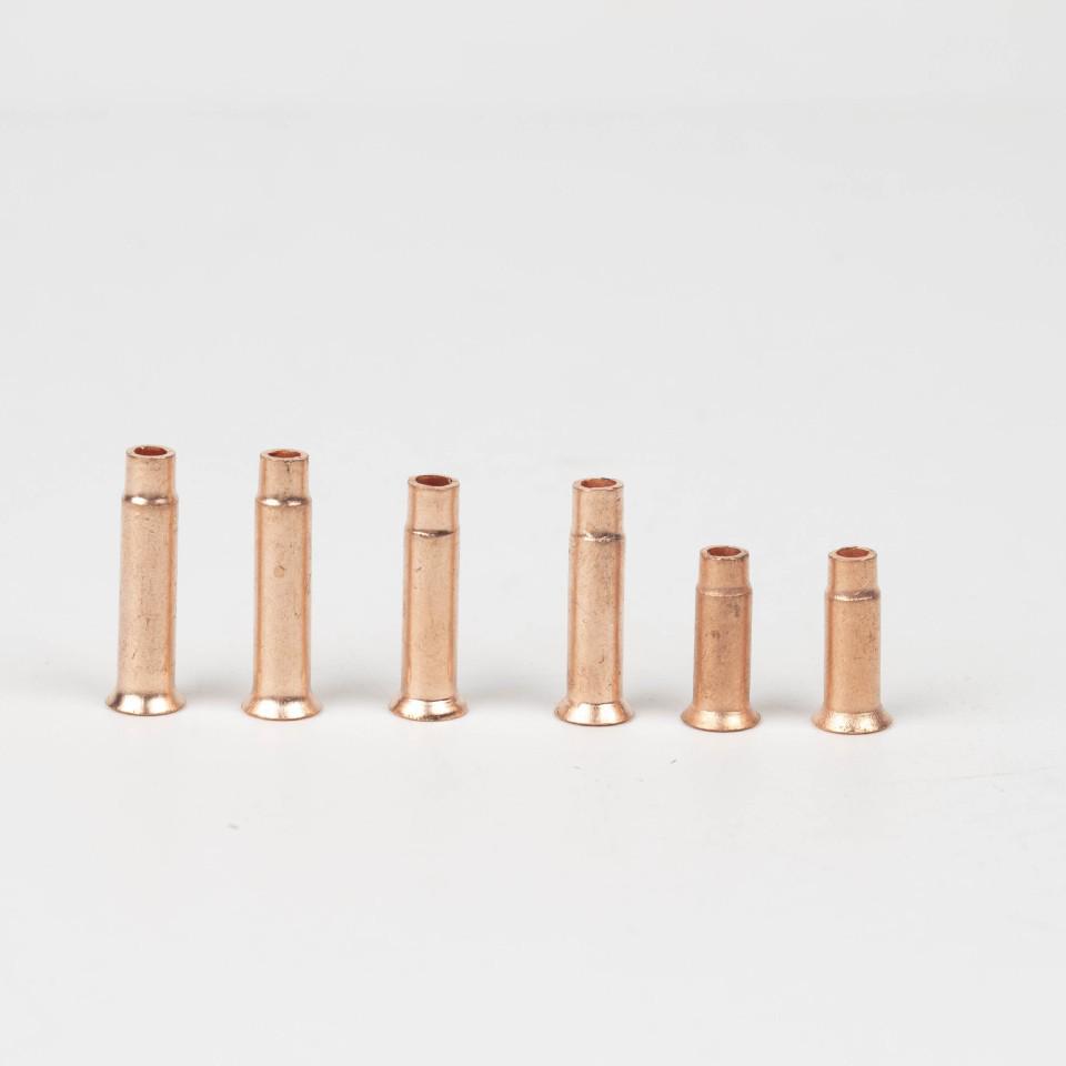 Copper Bell Mouth Flaring Capillary Tube Connector for Refrigeration, 1/4" Nut