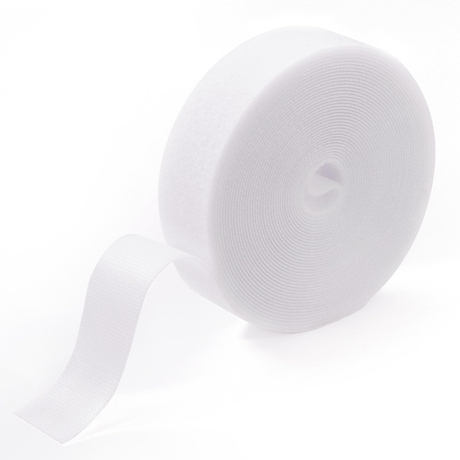 

Velcro Band Hook and Loop Fastener Length Cable Band Wire Organizing Cord Bundling Fixation Width 2cm x Length [SCIOLTO] [Roll 5m] (White, 5m) білий