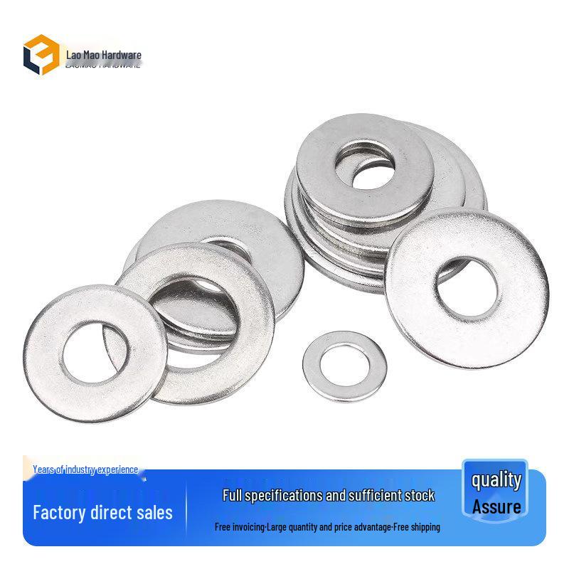 

Heavy-Duty Galvanized Flat Washer with Large Outer Diameter 12*24*1.2 [20pcs]