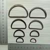 Zinc Alloy Semi-Circular D-Ring Buckles, Multiple Sizes 1.5 - 5.5cm