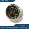 Neuestes Boot 52mm Ruderwinkelanzeige Messgerät Signal 0-190ohm mit 8 Farben Hintergrundbeleuchtung für Schiff Yacht Fahrzeug 9-32V