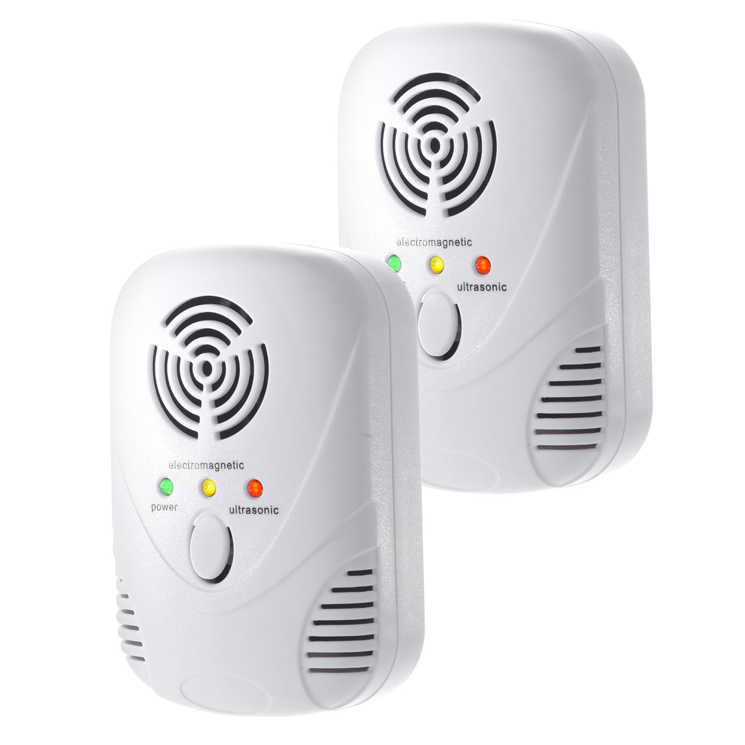 

Ultrasonic rodent and pest control pests away with ultrasonic chemicals or Harmless pest and vermin control range up to 80 square meters [Keep waves!] белый