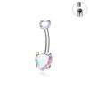 Heart Belly Piercing Internal Thread Body Jewelry Sexy Navel Rings  Girl