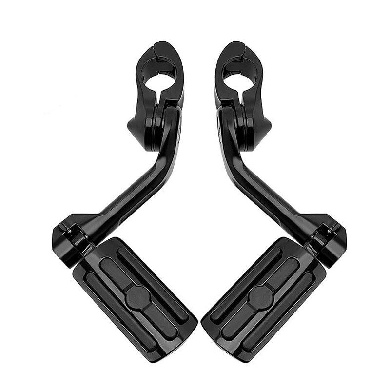 Harley Gliding Double Lights Footrest & Guard Bar for Road King, Fat Boy, Street Glide