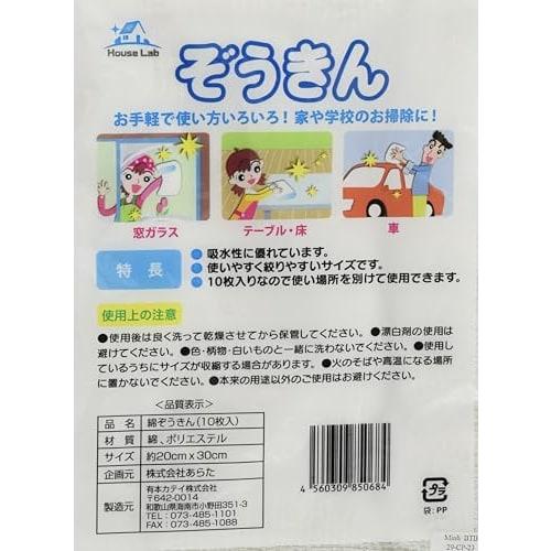 addgood HouseLab Glass Cleaning Cloths, 10 Sheets