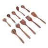 Wooden Spoons for Cooking Teak Wood Kitchen Utensils Set with Spatulas Multi Purpose Easy To Clean