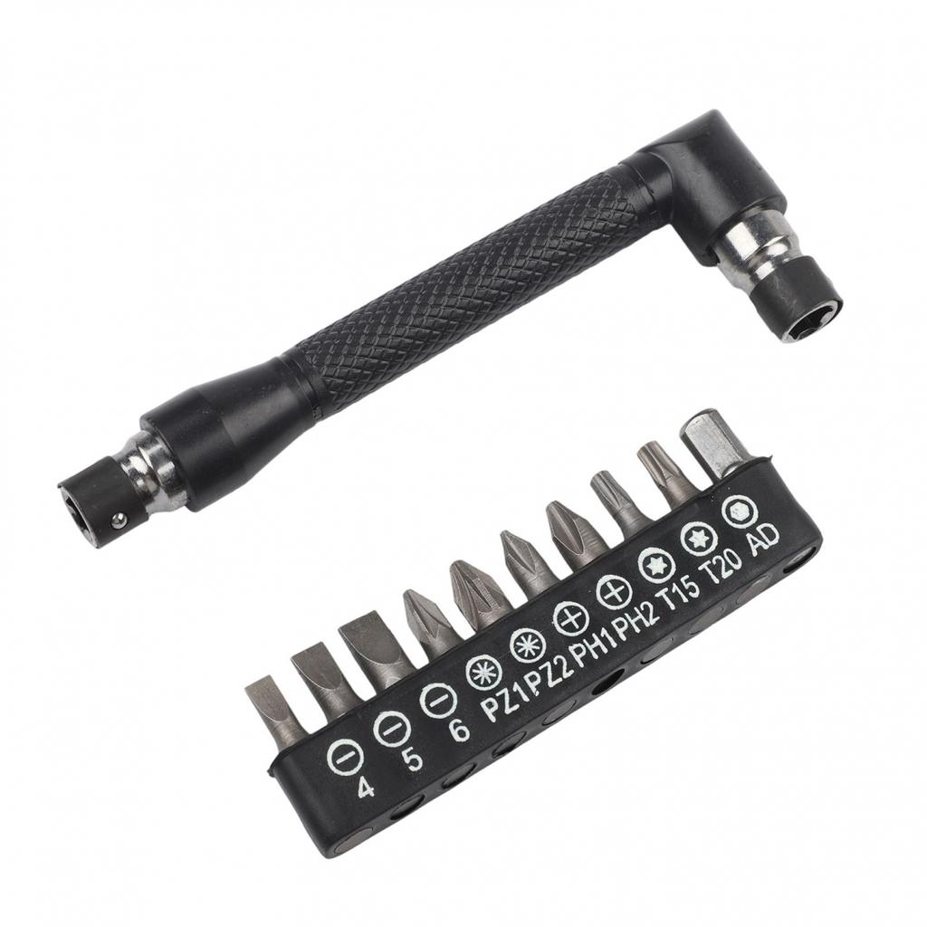 11mm Carbon Steel L Shaped Driver Handle for Screwdriver Bits and Socket Tools