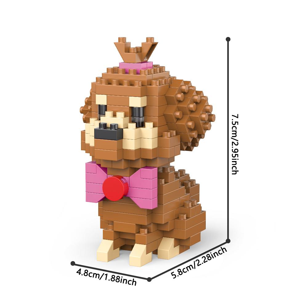 Micro Mini Bausteine Spielzeug Hundeschwarm Bietet Kindern Spaß beim Bauen Mini Niedlicher Husky Golden Retriever Weihnachtsgeschenke