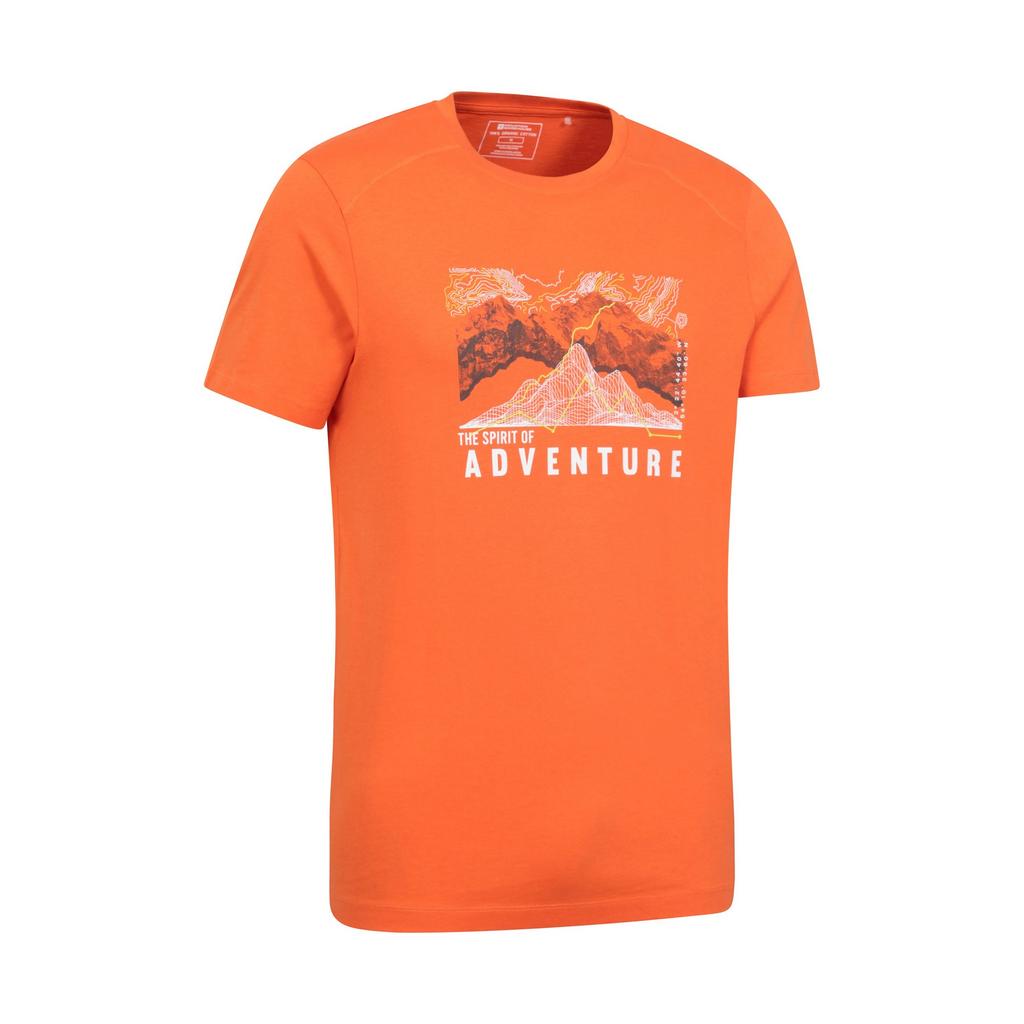 Mountain Warehouse Men's Adventure Begins Organic Cotton T-Shirt