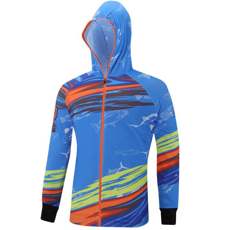 Chemise de pêche respirante à séchage rapide Protection UV Sport de plein air Maillot Cyclisme Randonnée Pêche