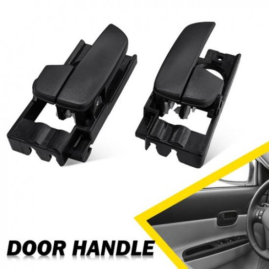 2PCS Interior Handle Door Hatch Inner for 2006-2011 Hyundai Accent Front Black