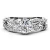 Trendy Fashion Zircon, White Copper Gold-Plated High-End Women'S Ring Cover Ring.