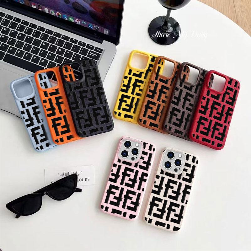 Letter F Lichee Pattern Phone Case For iPhone 17 Pro Max Air 16 16e 15 14 13 12 11 Pro Max Plus X XS MAX XR Back Cover
