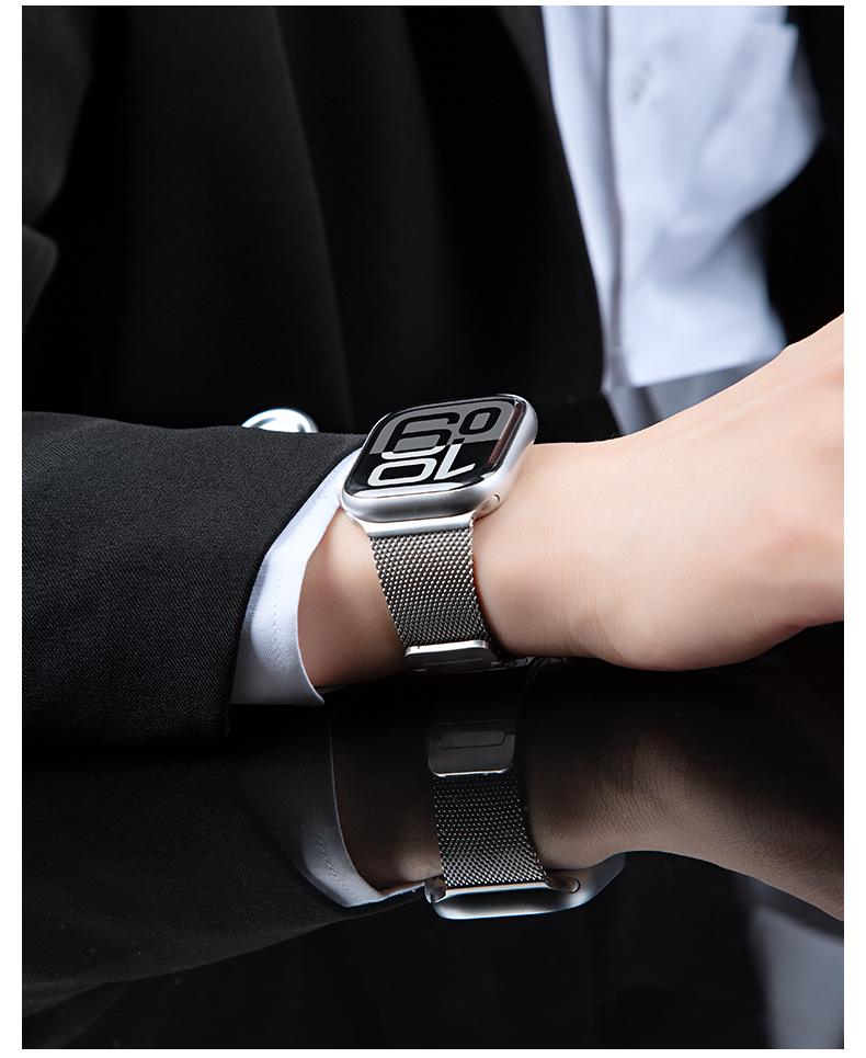 Apple Watch Stainless Steel Magnetic Strap - Compatible with iWatch and Ultra2