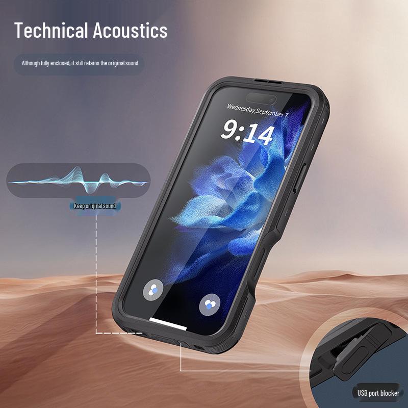 Red Pepper iPhone 16 Pro Max Waterproof Shockproof Diving Case