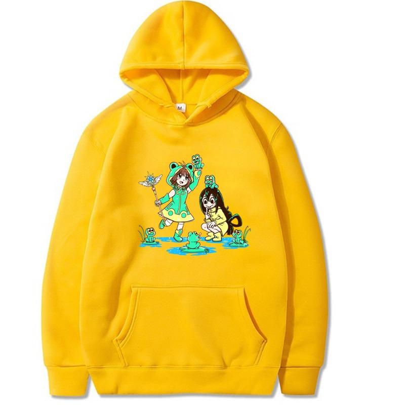 Tsuyu Asui  Froppy My Hero Academy Hoodie Men Women Sweatshirt Print Unisex Streetwear Style Autumn Winter Tops Clothes