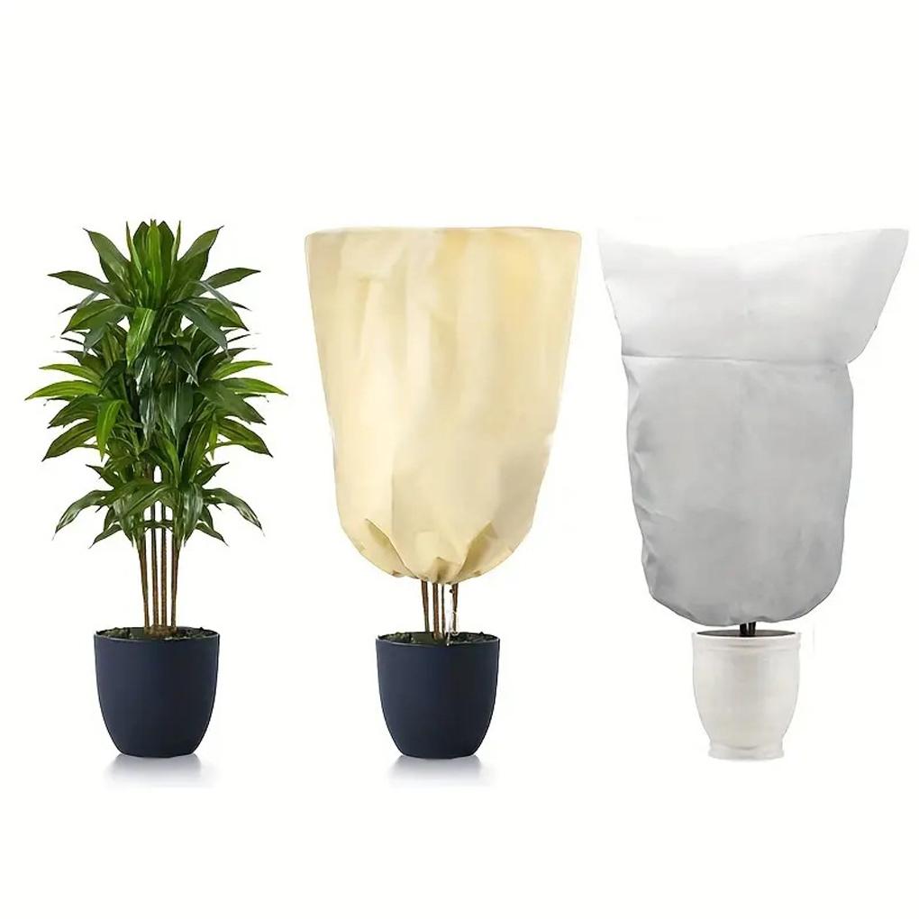 Heavy Winter Protection Plant Cover Winter Cover Anti-frost Zipper And Drawstring Cold Protection Non-woven Plant Antifreeze Bag