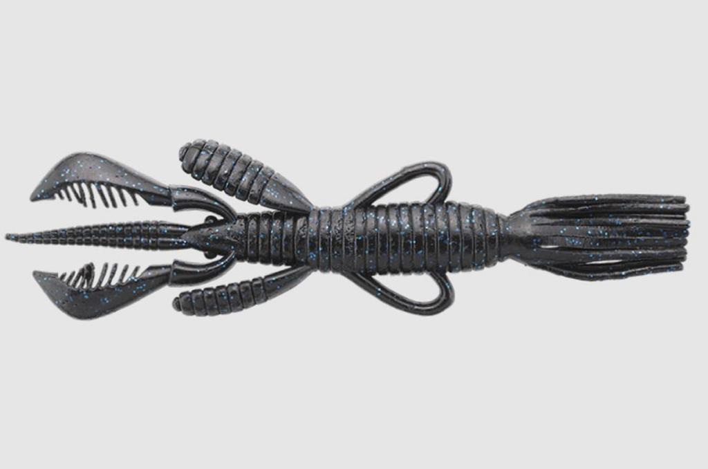 Jackall Soft Lure Pine Shrimp AR Custom 3.5 Inch Black Blue Flake (9416)