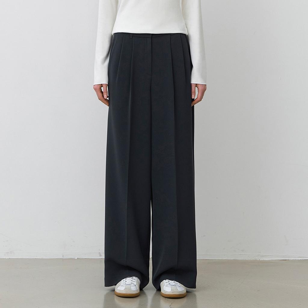 ATELIER NAIN Essential Wide Set-Up Pants(Pt-5631)