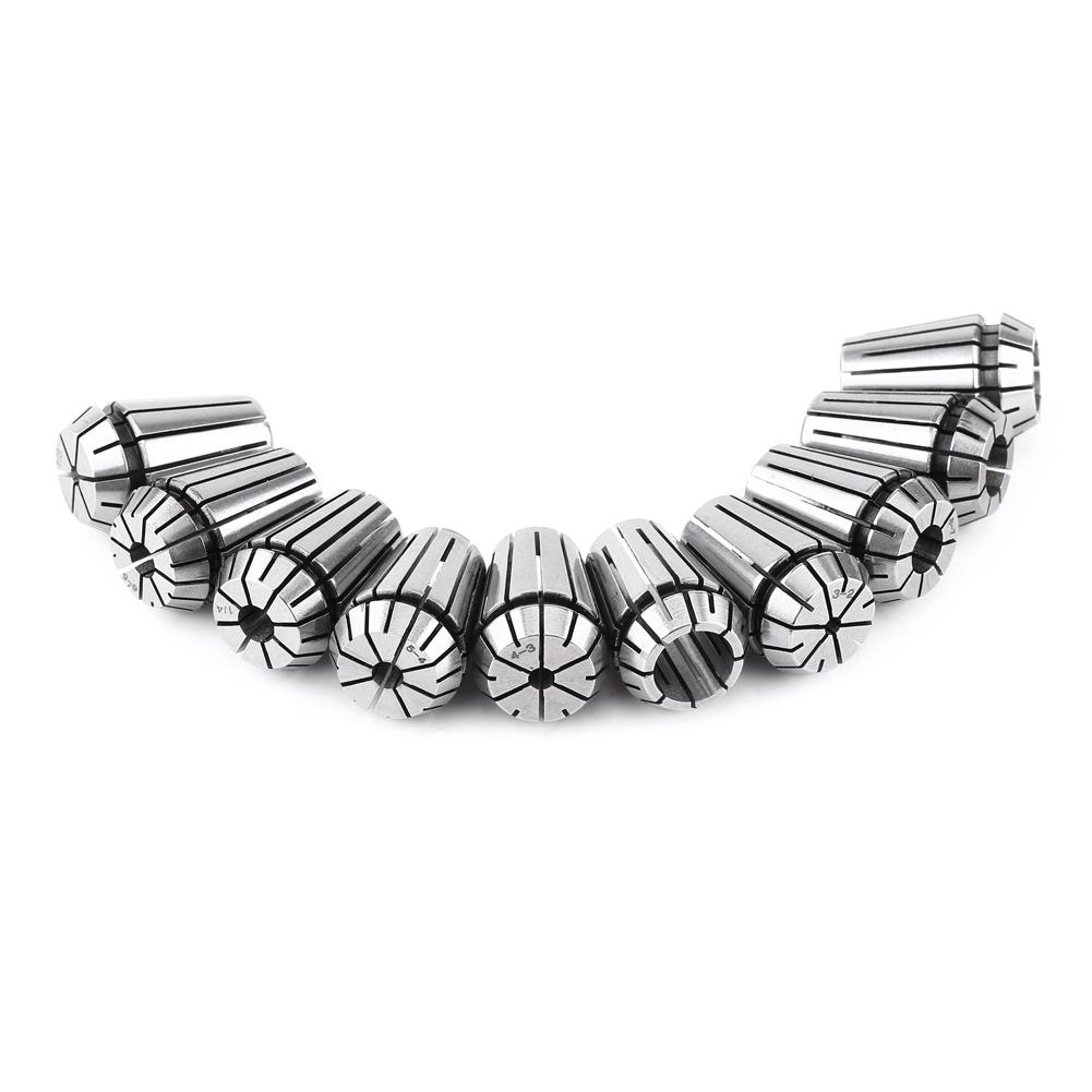 10pcs Set ER20 High Precision Spring Steel Collet Set CNC Milling Lathe Tool