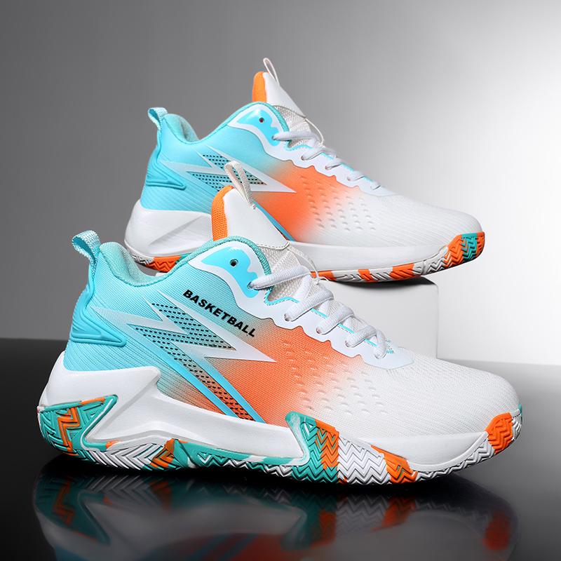 New Men Basketball Shoes Non Slip Cushioning Breathable Training Athletic Shoes Outside Athletic Shoes For Male Athletic Footwear