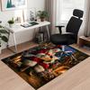 Custom Name Christmas Santa Claus Printed Carpet, for Office Chair Living Room Bedroom Kitchen Room Decor Gifts.