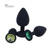 Silikon-Hintern-Einsatz, Analplug, glänzende Strass-Basis, für Männer und Frauen, Sex-Massagespielzeug