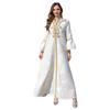 In-Stock Embroidered Abaya: Ethnic Style Middle Eastern Evening Dress for Muslim Women