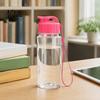 Travel Drink Container Sports Water Bottle, with Flip Lid And Lanyard, Portable Leak-proof PET Bottle for Commuting Cup, Lightweight Fitness Jug, Gym