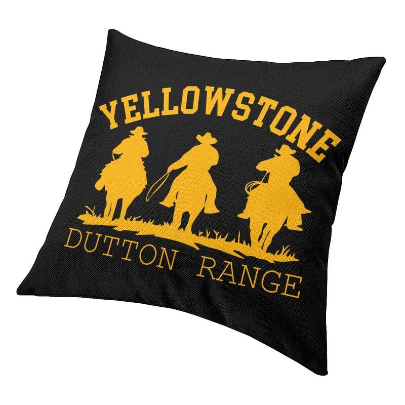 Luksusowa poszewka na poduszkę Yellowstone 45x45cm poliester Dutton Ranch rzuć poszewka na poduszkę Sofa krzesło kwadratowa poszewka na poduszkę Home dekoracyjne