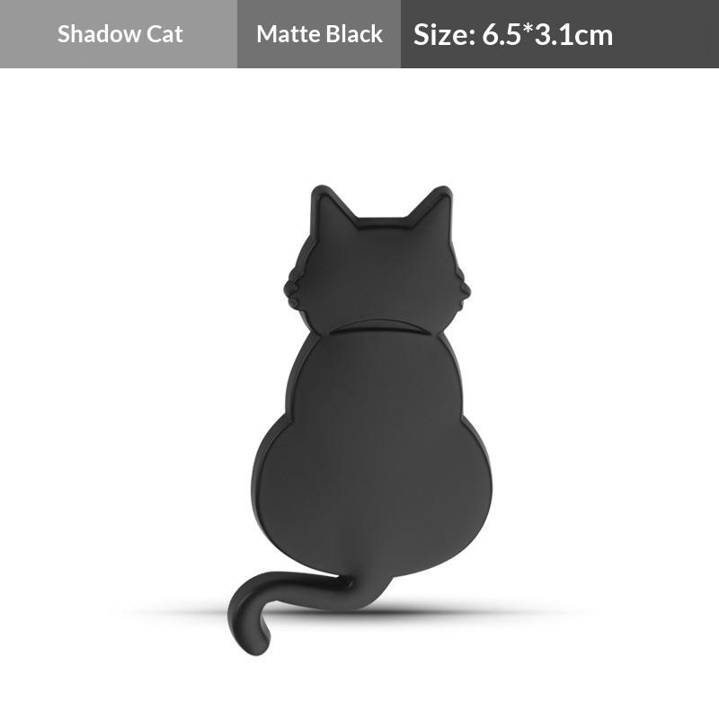 3D Metal Cat Car Emblem Personalized Creative Sticker Cute Auto Exterior Decor Covering Decal